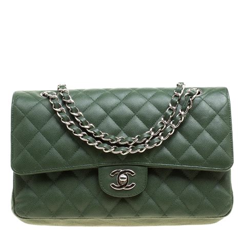 chanel green caviar bag|CHANEL Caviar Green Bags & Handbags for Women .